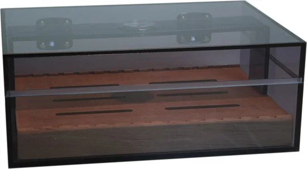 Smoked Acrylic Humidor Dark