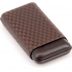 Davidoff cigar case XL-3 leather brown curing