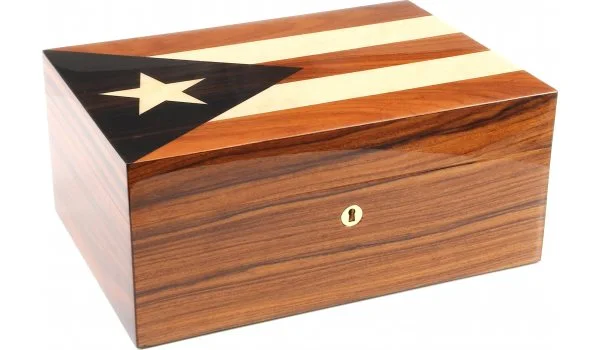 Gentili Humidor Cuban Flag Inlay 30 Cigars