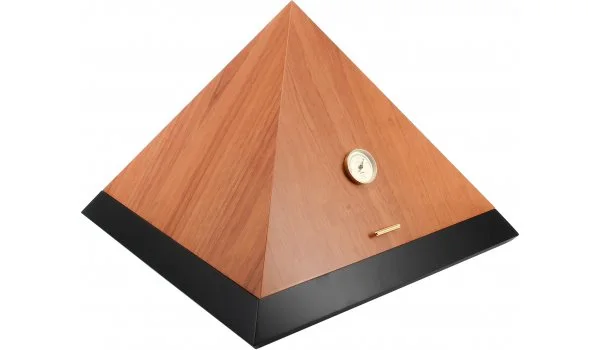 adorini Humidor Pyramid Deluxe L Bi-Color Cedro Black