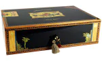 Elie Bleu Flor de Alba Black Sycamore Humidor 100 Cigars