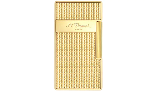 S.T. Dupont Biggy Lighter Diamond Head Golden 025009