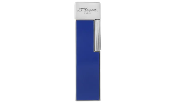 S.T. Dupont Twiggy Lighter Blue Lacquer Chrome 030005